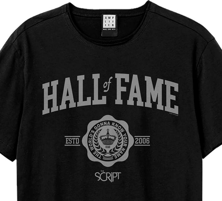 Actual product image Amplified Unisex Adult Hall Of Fame The Script T-Shirt (XS)