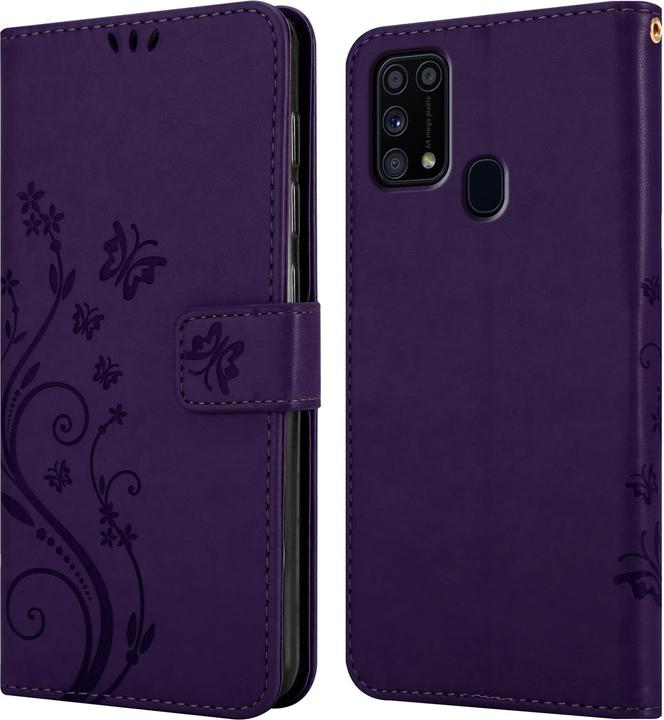 Productafbeelding Cadorabo Bloemen Boekomslag (Samsung Galaxy M31)