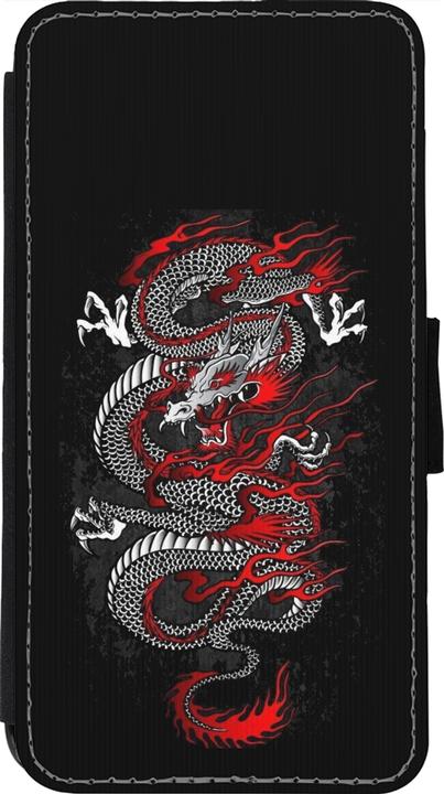 Produktbild PhoneLook Hülle Wallet schwarz Japanese style Dragon Tattoo Red Black (Apple iPhone 11 Pro)