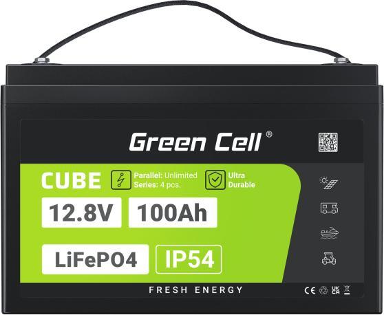 Actual product image GreenCell Green Cell CUBE LiFePO4 battery 100Ah 12.8V 1280Wh lithium iron phosphate battery for photovoltaic (12.80 V, 100 Ah)