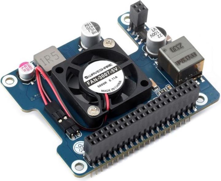 Actual product image WaveShare Raspberry Pi 5 POE Power over Ethernet HAT (F)