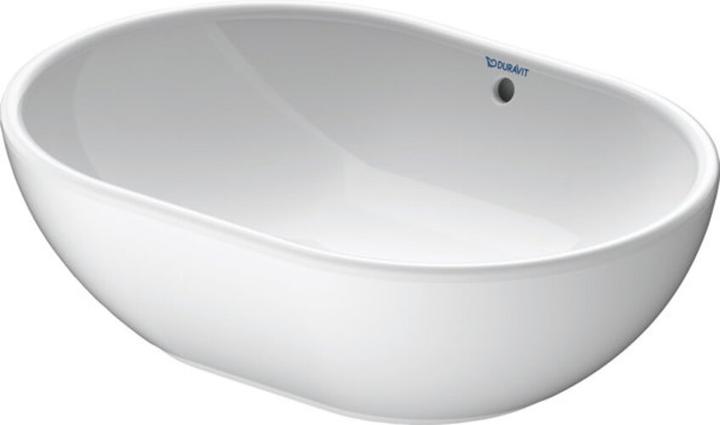 Image du produit Duravit Vasque à poser FOSTER avec robinetterie sans plage de robinetterie 495x350mm blanc WG (350 mm, 495 mm)