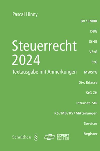 Actual product image Steuerrecht 2024 (German, Pascal Hinny, 2024)