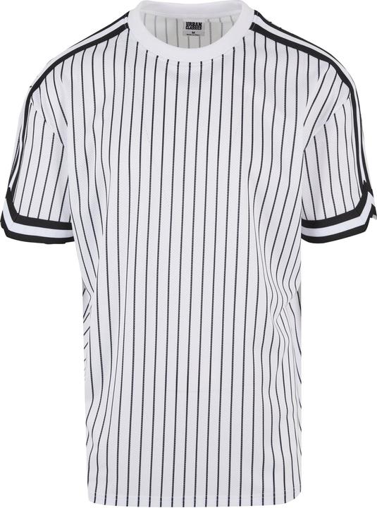 Urban Classics Oversized Striped Mesh Tee - 138093