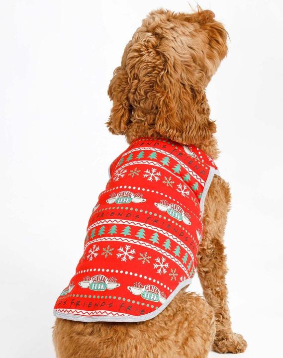 Image du produit Friends Pyjamas pour chiens Central Perk design de Noël (S, Manteau pour chien)