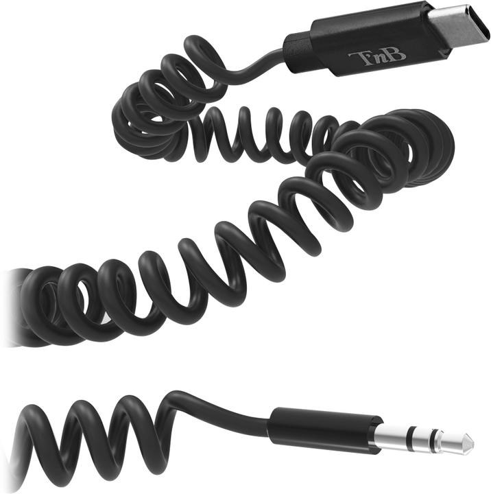 Immagine prodotto T'nB Cavo a spirale con jack USB-C/3,5 mm