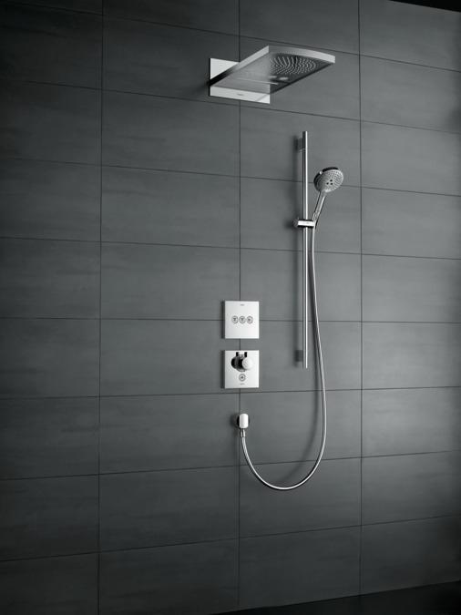 Immagine prodotto hansgrohe Set doccia Raindance Select S 120 3 tipi di getto con asta doccia 90 cm e portasapone (3 Tipi di raggi, 15 l/min)