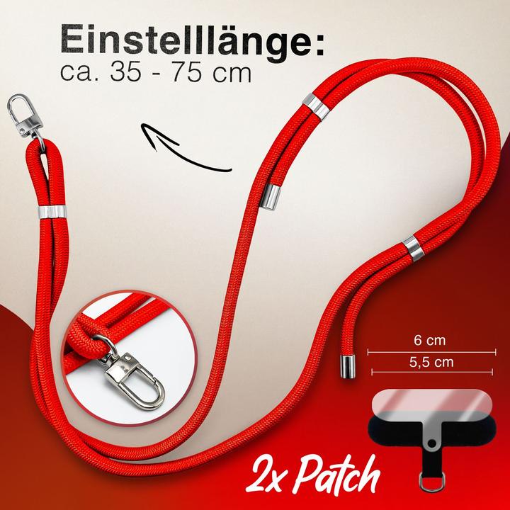 Produktbild Nalia HoldMe Lanyard Handykette – Universal Trageband für Smartphones - Verstellbar, Soft & Elastisch