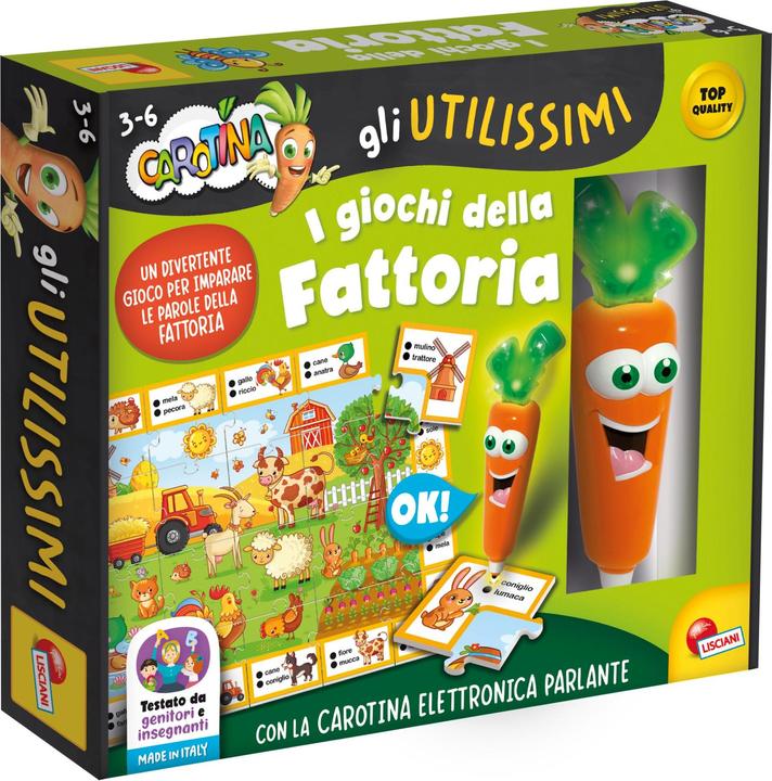 Produktbild Lisciani Carotina Penna Parlante Gli Utilissimi I Giochi Della Fattoria