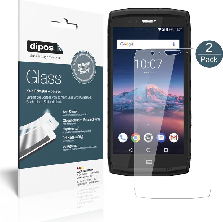 Produktbild Dipos Displayschutz Anti-Shock (2 Stück, Crosscall Trekker X4)