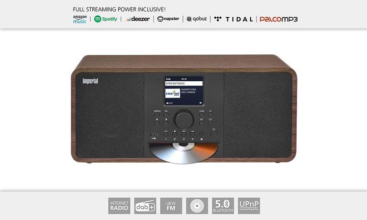 Image du produit Imperial Dabman i205 CD (Webradio, DAB+ DAB, VHF, FM, Bluetooth, WiFi)