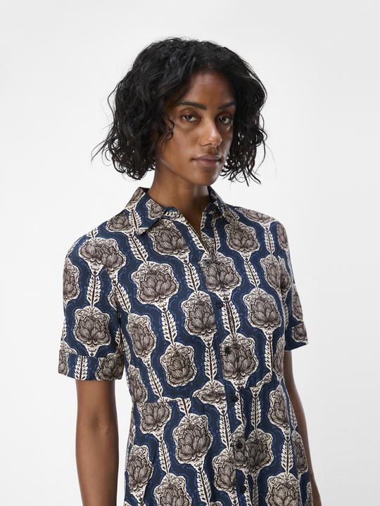 Actual product image Object Print blouse dress (38)
