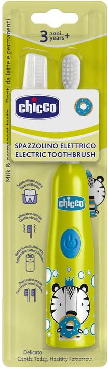 Actual product image Chicco Electric toothbrush, TIGER - 3Y+ - With replaceable battery (Oscillating toothbrush)