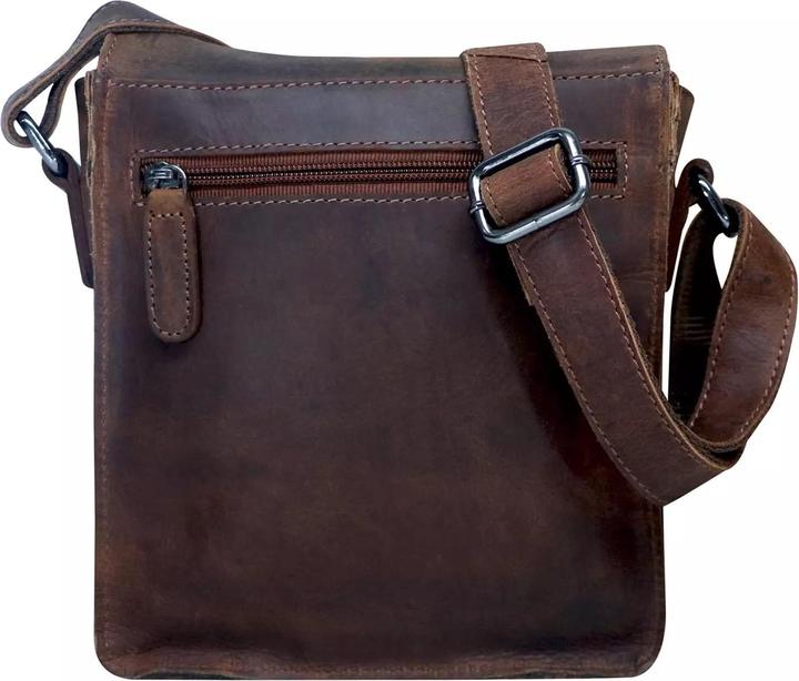 Produktbild Greenwood Herrentasche Echtleder 9 Zoll Aden Vintage Look Sandel No.1