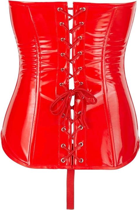 Actual product image Black Level Vinyl Corsage red XS (XS)