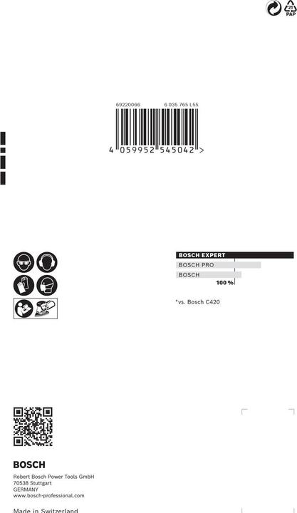 Produktbild Bosch Professional Zubehör EXPERT C470 Schleifpapier mit 7 Löchern für Multischleifer, 100 x 150 mm, G 320, 10-tlg. (320)