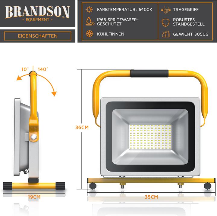 Produktbild Brandson LED Baustrahler 50 W (4800 lm)