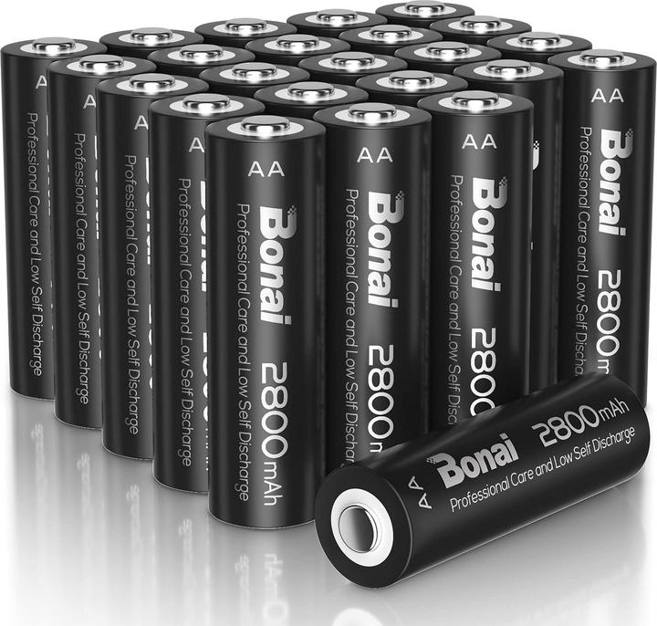Bonai Rechargeable batteries (24 pcs., AA, 2800 mAh)