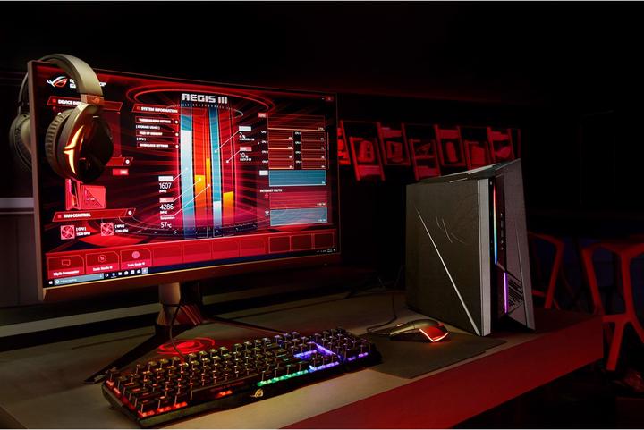 Actual product image ASUS ROG Huracan – G21CX-CH006T (Intel Core i7-9700K, 16 GB, 512 GB, GeForce RTX 2070 Super)