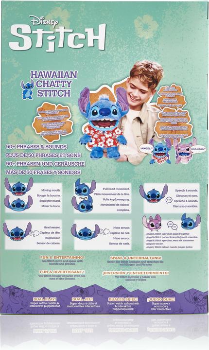 Actual product image Disney STITCH Real FX Hawaiian Stitch Puppet