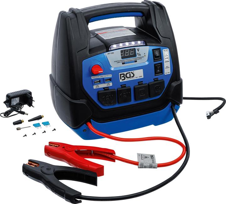 Image du produit BGS Aide au démarrage multifonctions et alimentation auxiliaire 5-en-1 18 Ah (1250 A, 18000 mAh)