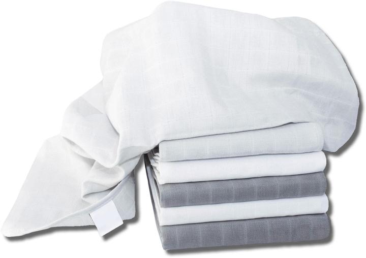 Light grey, White