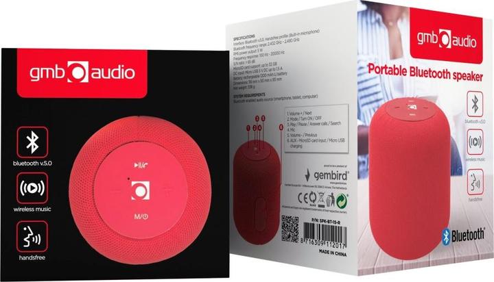 Produktbild Gembird SPK-BT-15 (2 h, Batteriebetrieb)