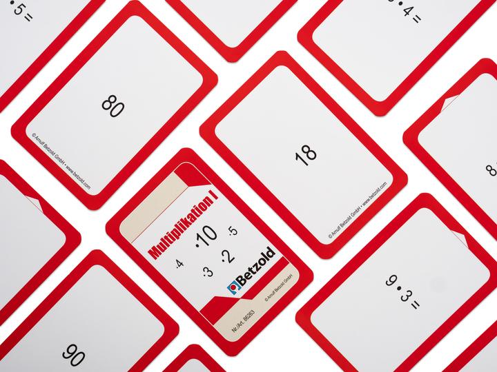 Actual product image Betzold Multiplication I - Magic Cylinder Card Set (German)