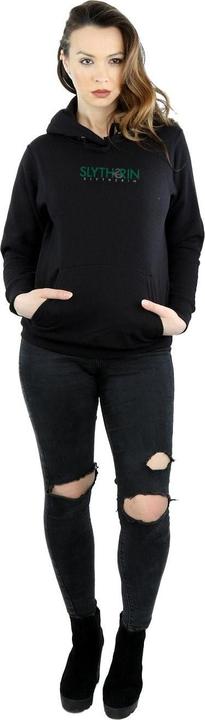 Actual product image Womens/Ladies Slytherin Text Hoodie (S)