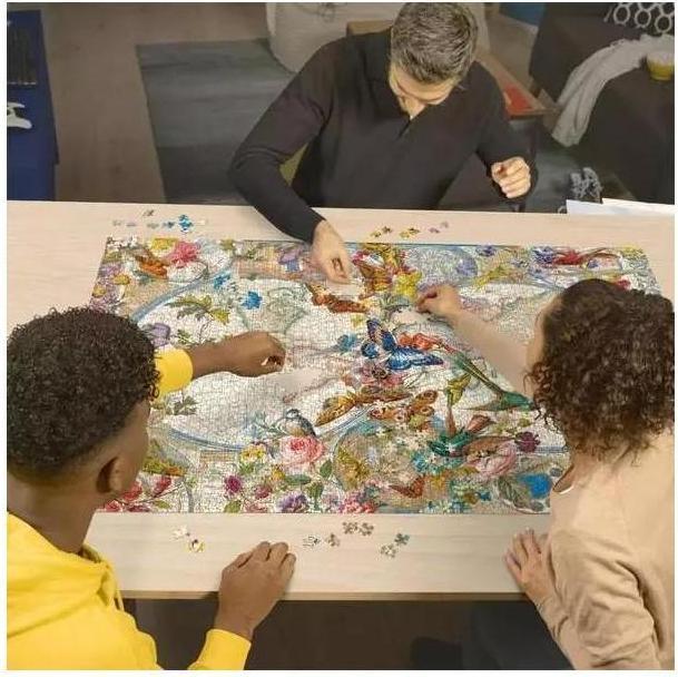 Image du produit Ravensburger Carte du monde avec des papillons (3000 pièces)