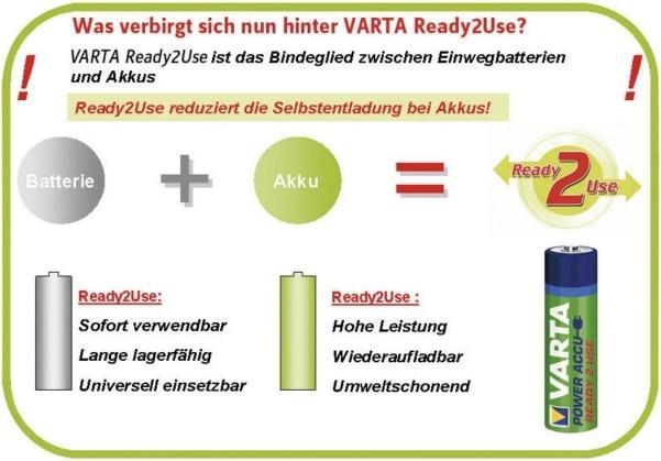Produktbild Varta Recharge Accu Power (1 Stk., 9V Block, 200 mAh)