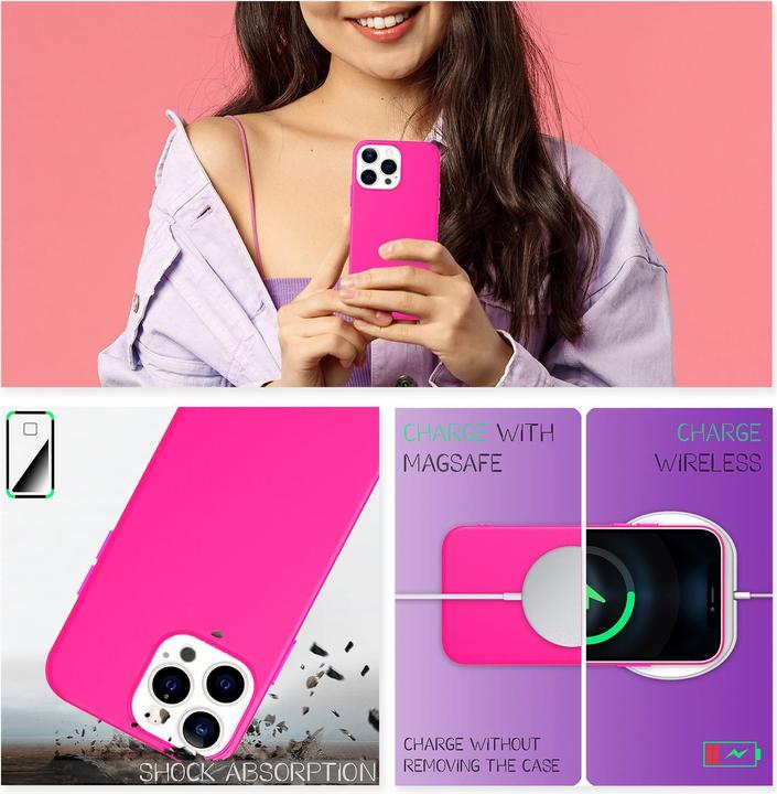 Immagine prodotto Nalia Custodia per cellulare in silicone al neon (Apple iPhone 13 Pro)