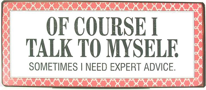 Image du produit La Finesse Plaque en métal Expert Advice (31 x 13 cm)