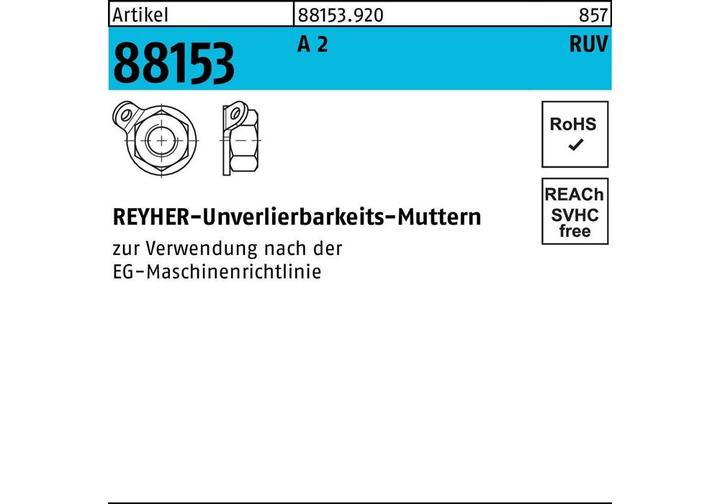 Image du produit Écrou imperdable R 88153 M 5 A 2