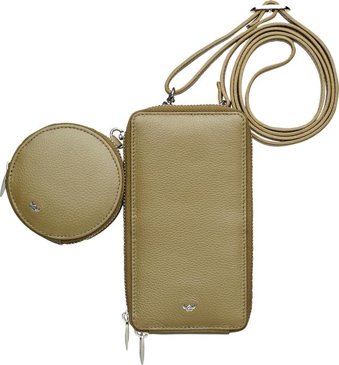 Actual product image Golden Head Palma - Mobile Phone Shoulder Bag with Zipper Olive