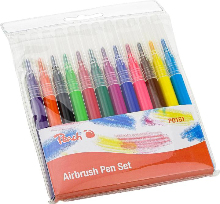 Image du produit Peach Crayons pour aérographe PO151 12 pièces (Multicolore, 12 x)