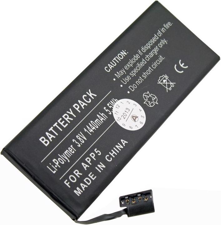 Image du produit AccuCell Batterie Apple iPhone 5 Batterie 616-0611, 616-0613, A1429