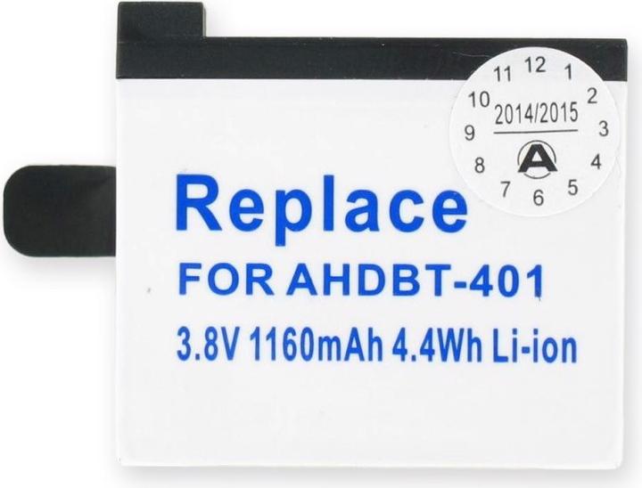 Image du produit GoPro Batterie Hero 4 Batterie AHDBT-401, BT-401 (Batterie)