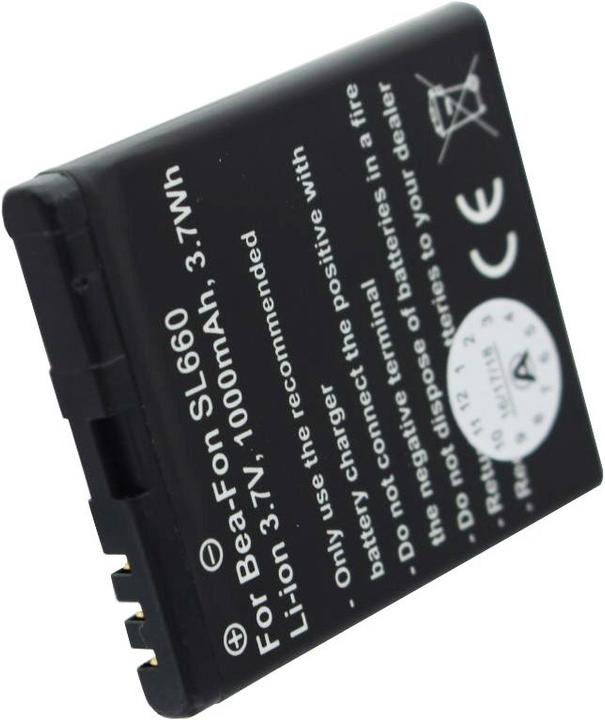 Actual product image AccuCell Battery Bea-Fon SL652A, SL652AF, SL660, SL670