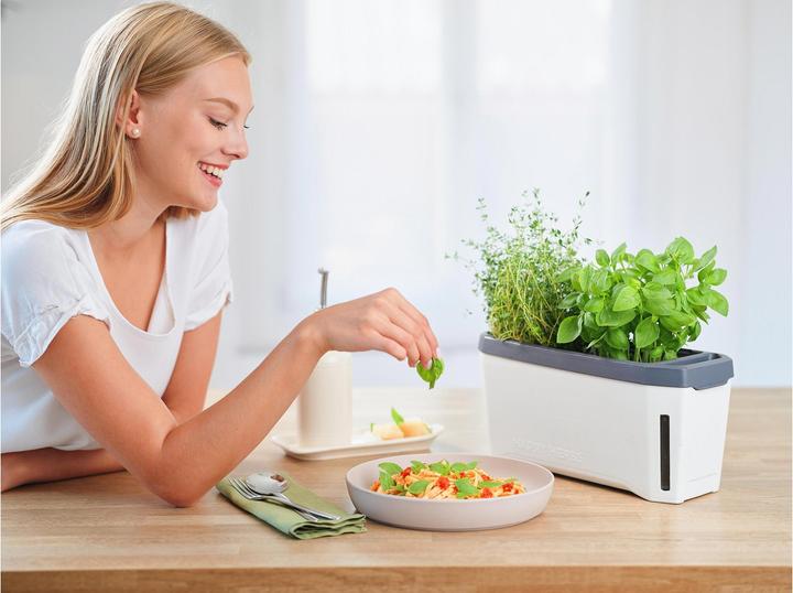 Actual product image Gusta Garden Kräutertopf HARRY HERBS mit Haube, Weiss (35.80 cm)