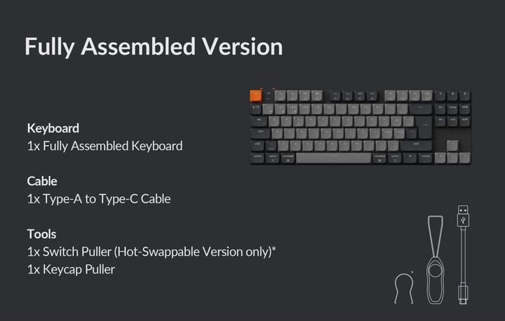 Immagine prodotto Keychron K1 QMK V6 (CH, Senza fili, Cablato)