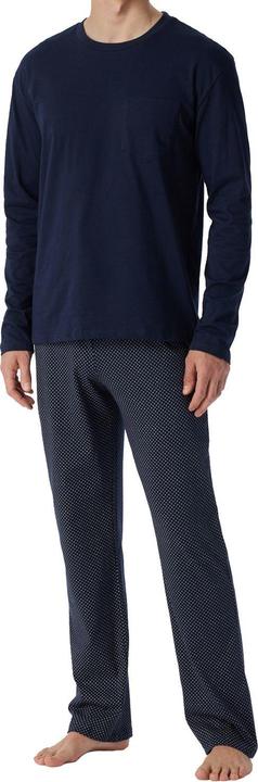 Produktbild Schiesser langer Pyjama Schlafanzug natürlich 100% Baumwolle | auch Übergrössen (XXL)