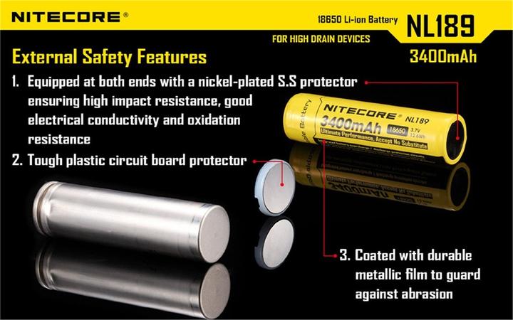 Produktbild Nitecore 18650 Rechargeable Battery