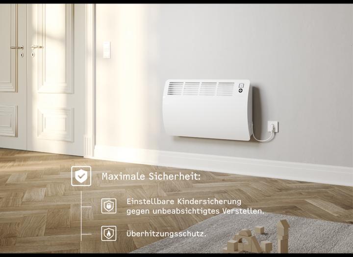 Produktbild Stiebel Eltron CON 10 Premium, 1 kW Wandkonvektor für ca. 12 m², VDE geprüft (1000 W)