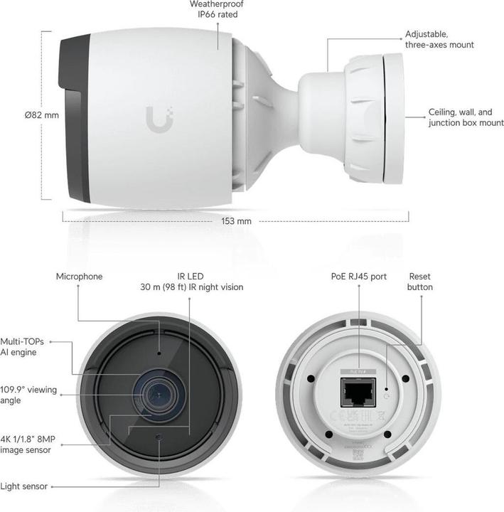 Productafbeelding Ubiquiti G6 Kogel (3840 x 2160 Pixels)