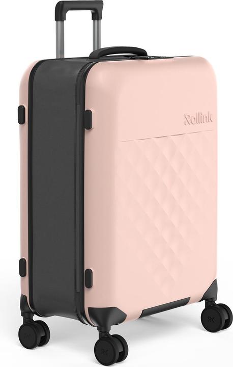 Image du produit Rollink Harde valise / trolley / valise de voyage - Vega 360 - 65 cm - Rose (80 l, M (50 - 90l))