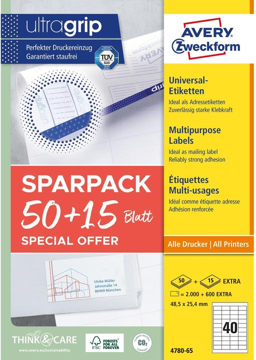 Produktbild Avery Universal-Etiketten