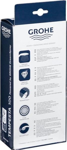 Image du produit Grohe Douchette à main Tempesta 100 (2 Types de jets, 16.50 l/min)