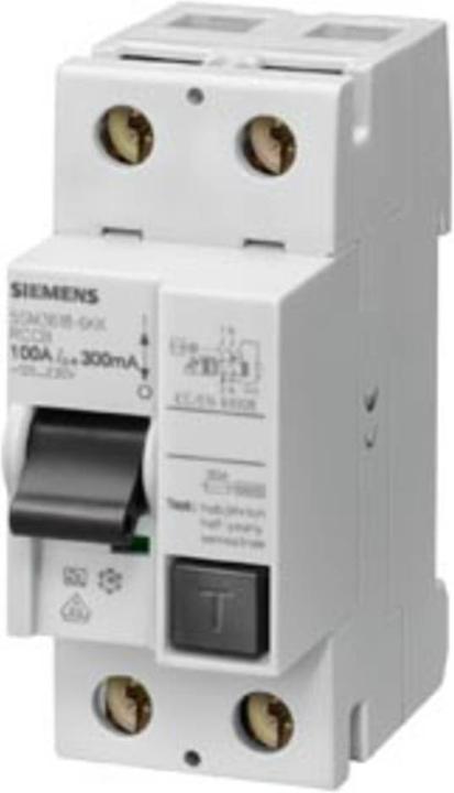 Actual product image Siemens FI circuit breaker type A A 00 mA Un AC