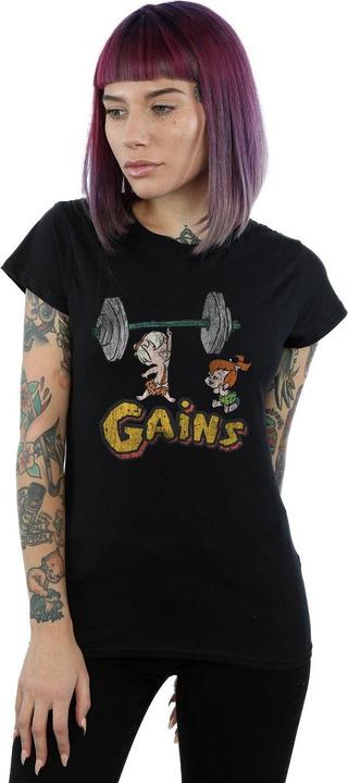 Image du produit The Flintstones - T-shirt BAM BAM GAINS DISTRESSED - Femme (L)